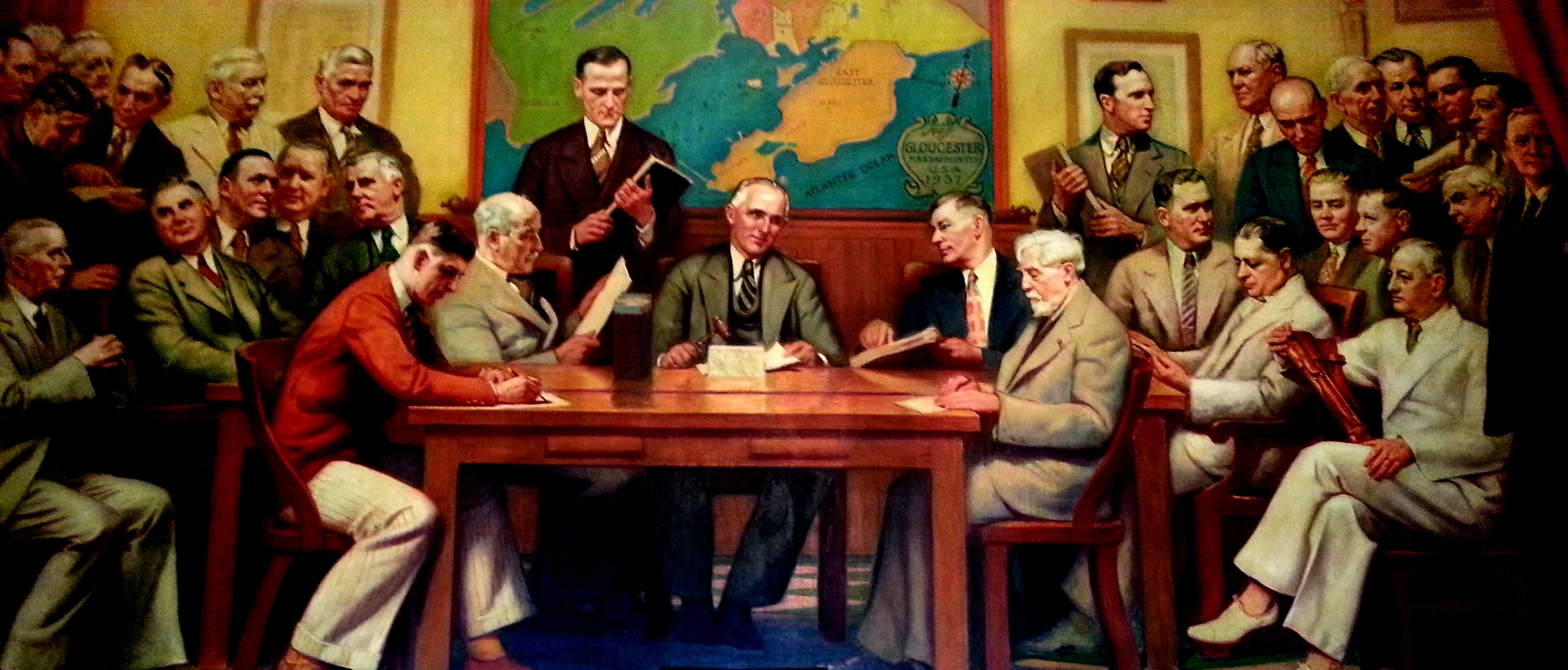 Gloucester City Hall mural