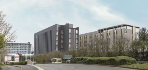 Airport City Manchester Hotel District rendering airport city man