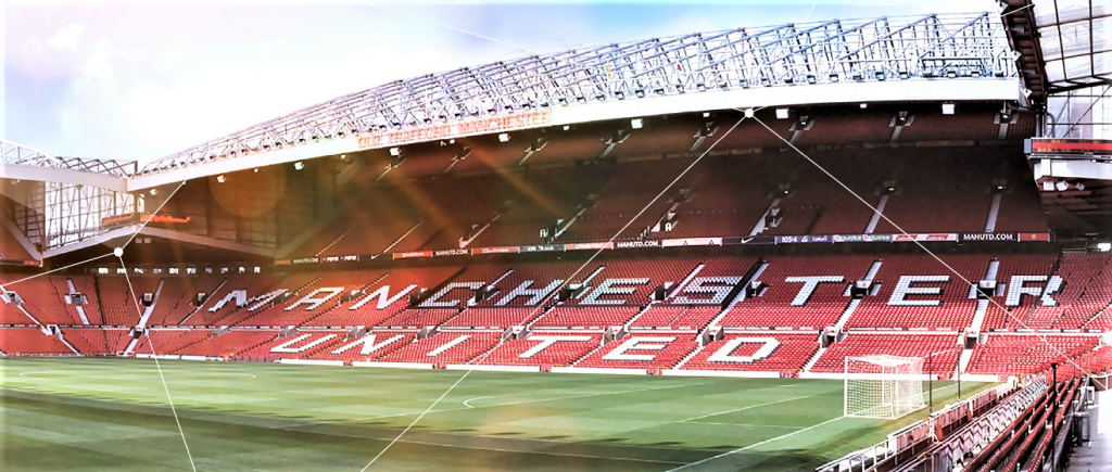Airport City Manchester view of Manchester United stadium